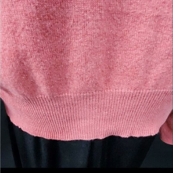Erdos Coral Pink Cashmere Sweater Size Medium - Picture 4 of 8